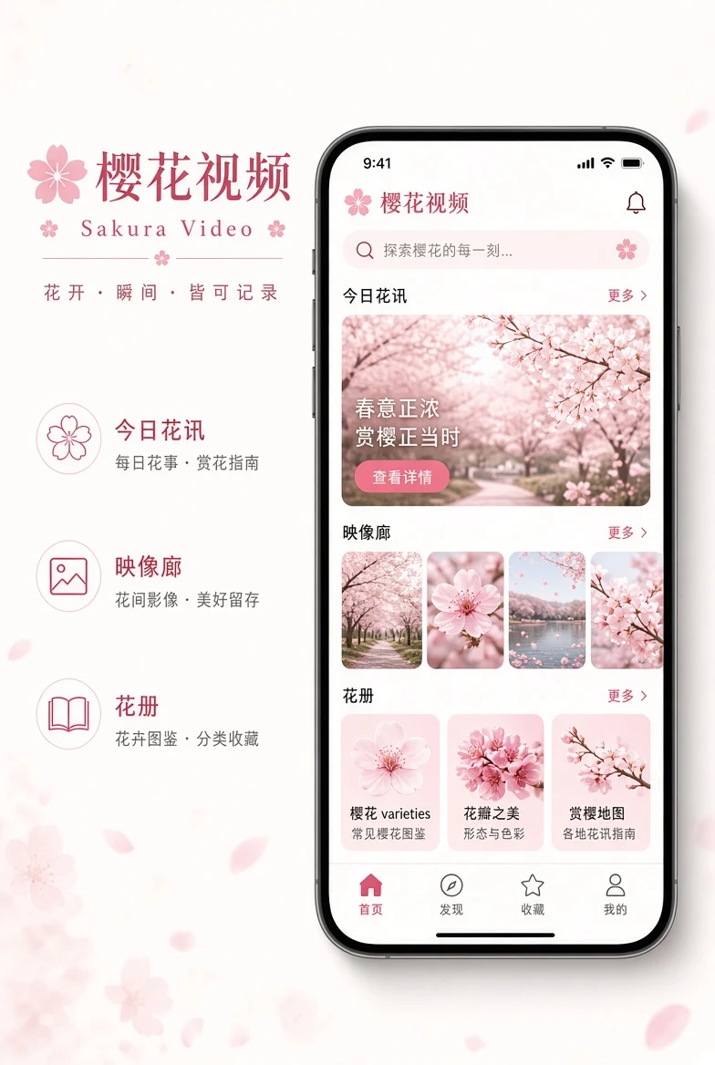 樱花视频APP移动浏览界面